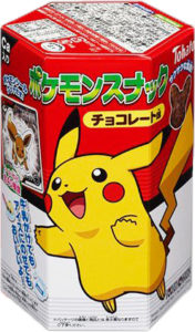 Pikachu Chocolate Snack – cut